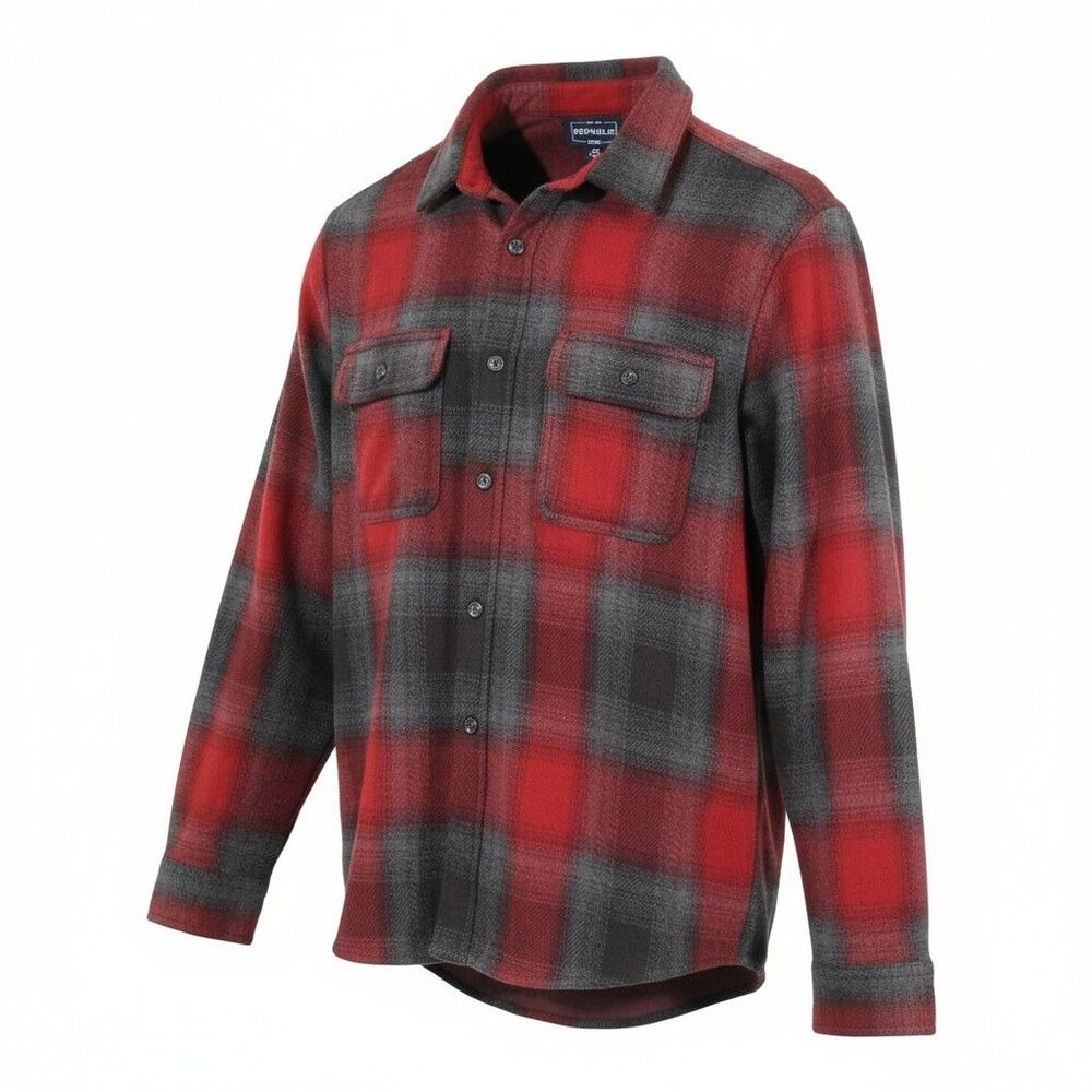 Men's For the Republic Long Sleeve Plaid Stretch Flannel Shirt, M, NWT